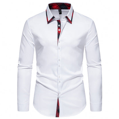 Chemise Homme Motif à Carreaux Élégant Design Moderne