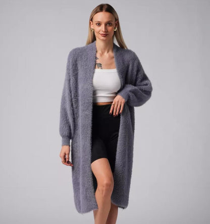 Cardigan en tricot doux et ample pour femme