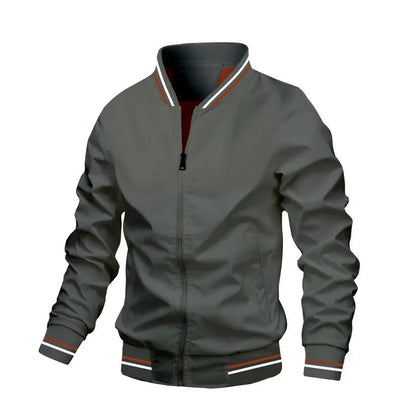 Parka moderne slim fit à col montant et fermeture éclair