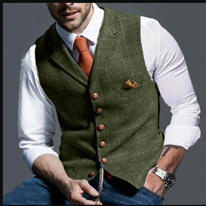 Gilet Homme Élégant Coupe Slim Stylé