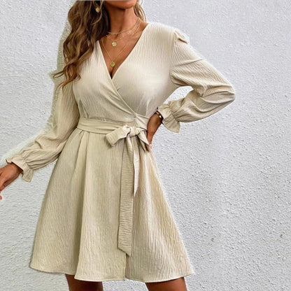 Robe portefeuille élégante longue pour femme
