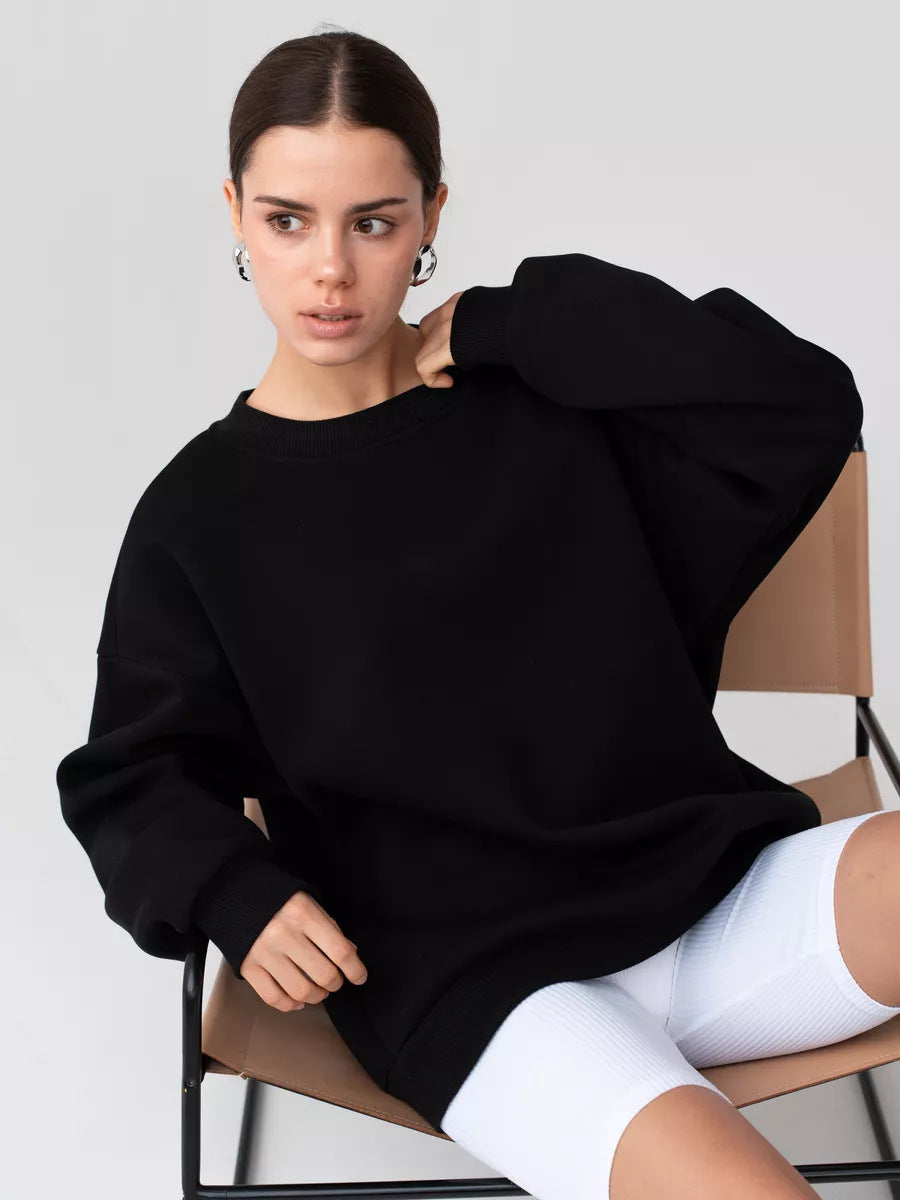 Sweat-shirt oversize femme doux et confortable