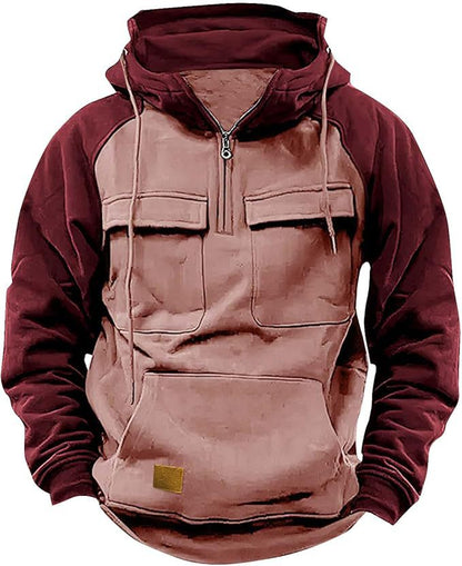 Sweat à capuche sportif pour homme avec poches