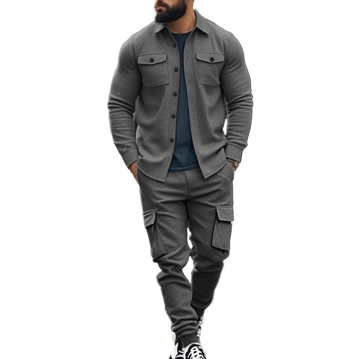 Ensemble décontracté pour hommes : pantalon confortable et chemise décontractée