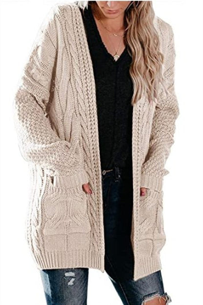 Cardigan Femme Grosse Maille Féminin Pratique