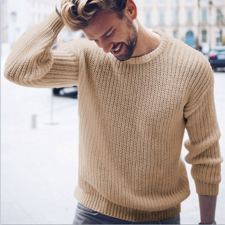 Pull col rond moderne pour homme