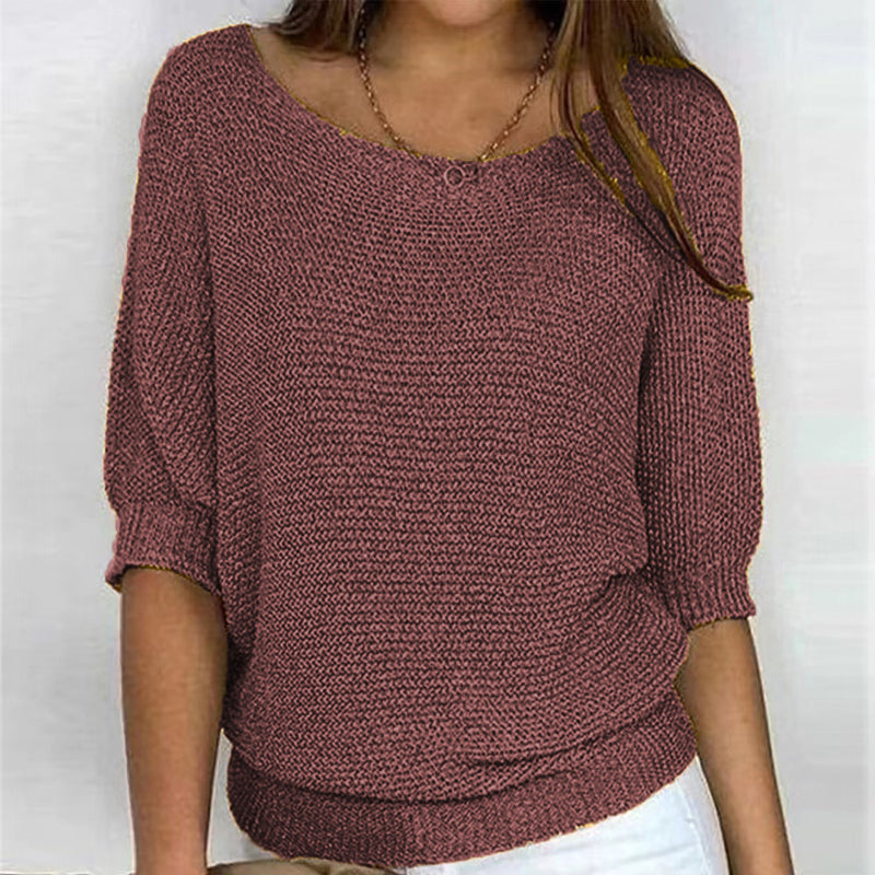 Pull uni élégant