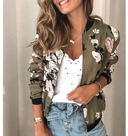 Blouson fleuri élégant pour femme