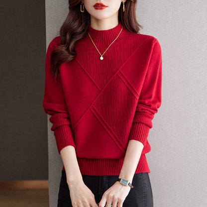 Pull élégant côtelé pour femmes