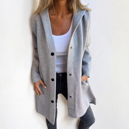 Manteau d'hiver femme avec capuche chaud