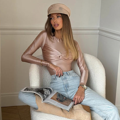 Body cache-cœur élégant chic pour femmes