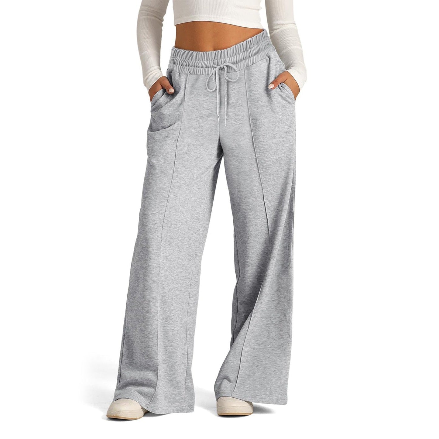 Jogging-pantalon femme Confortable Élastique Avec Poches