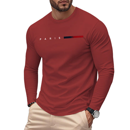 T-shirt à manches longues homme motif Paris moderne