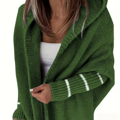 Cardigan femme capuche coupe ample