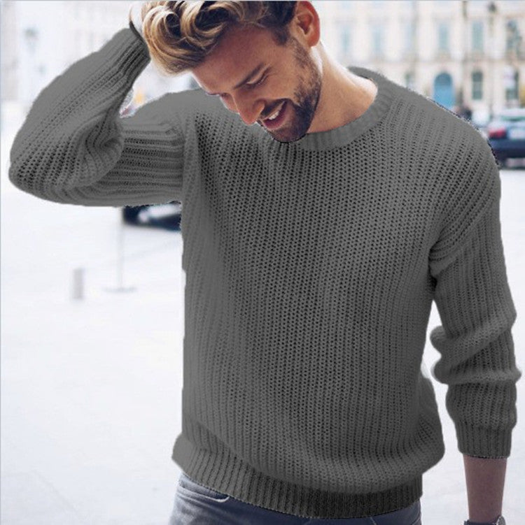 Pull col rond moderne pour homme
