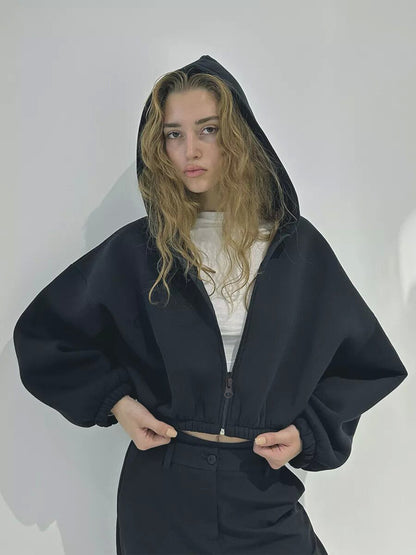 Pull oversize femme Capuche Grandes manches Tendance
