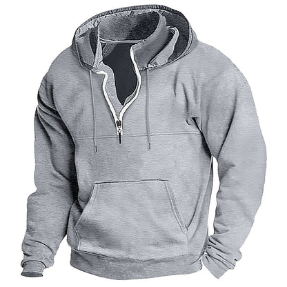 Sweat-shirt à capuche homme Confortable Fermeture éclair