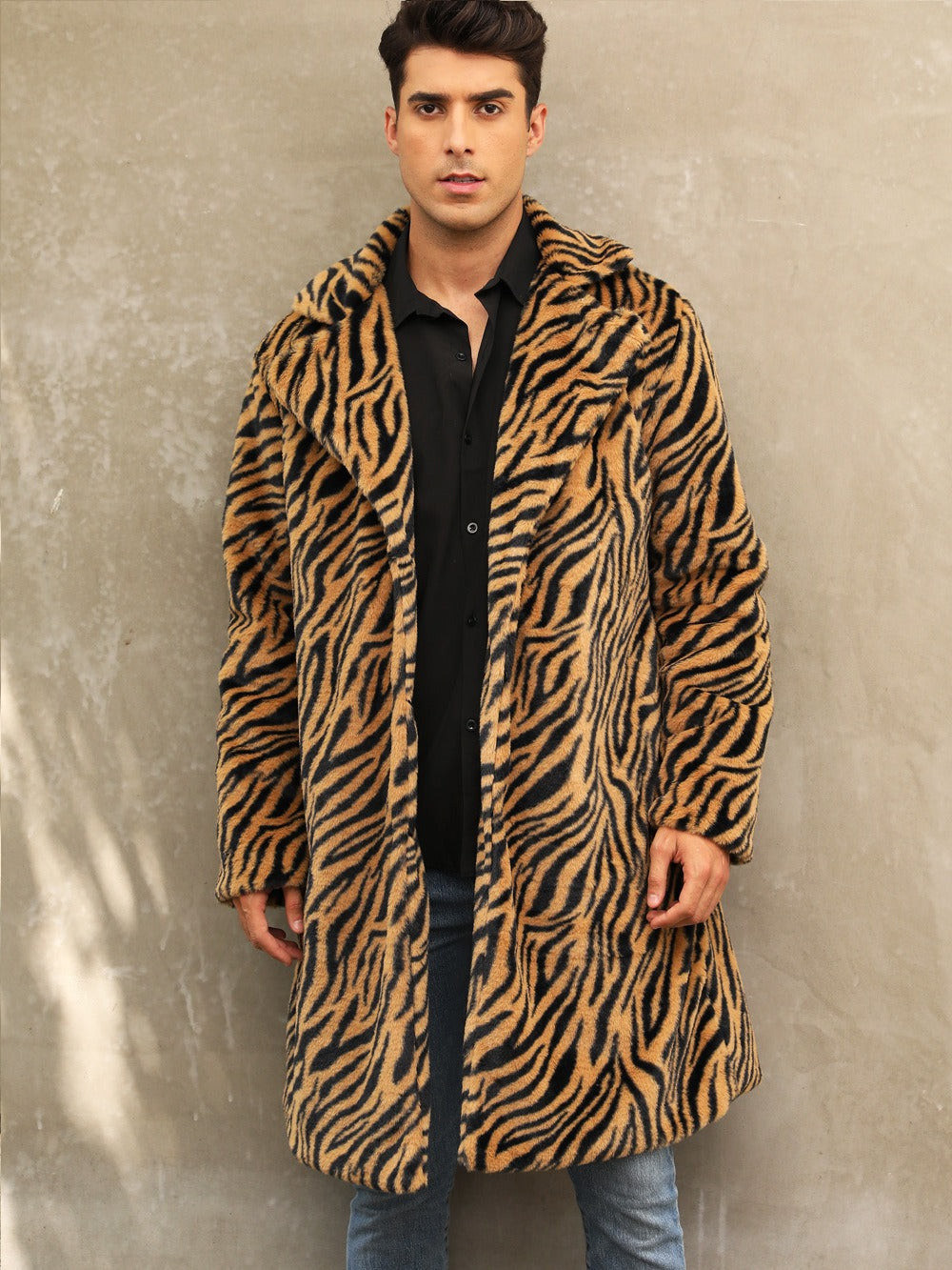 Herren Zebra Mäntel Modern & Bequem - IdealeKleiden