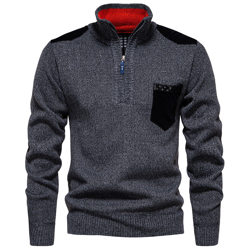 Pull pour homme col montant moderne pratique