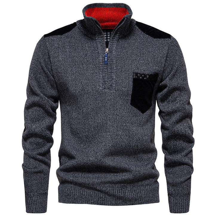 Pull pour homme col montant moderne pratique
