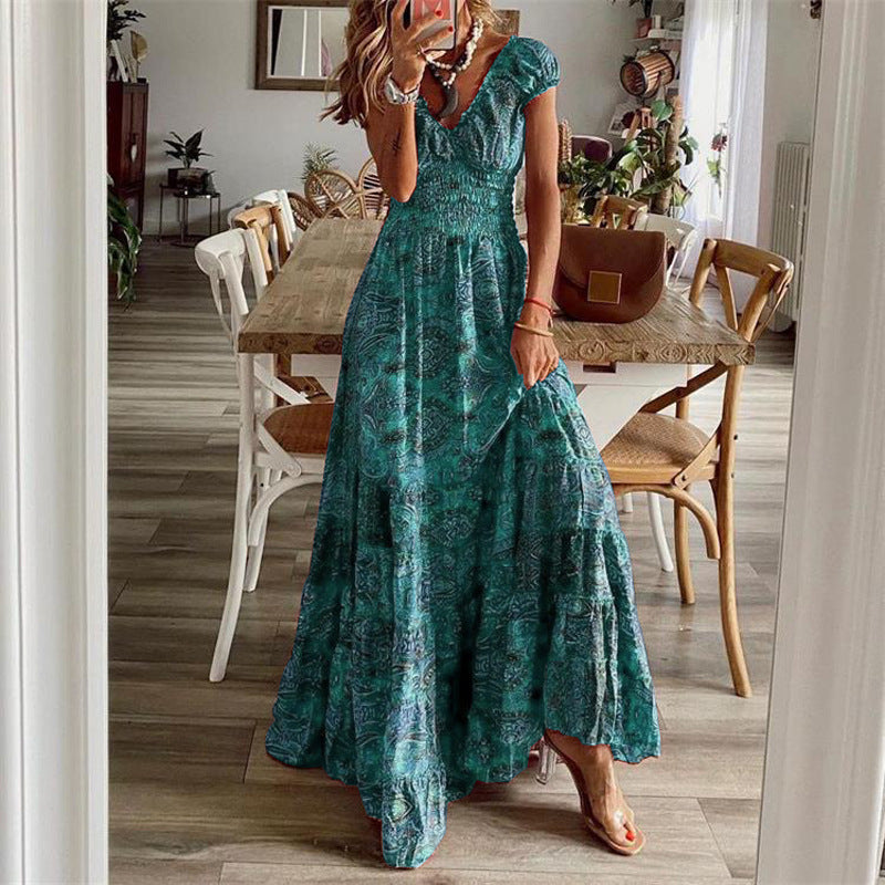Robe longue style bohème chic pour femme