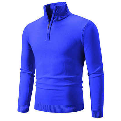Pull homme moderne court fermeture éclair