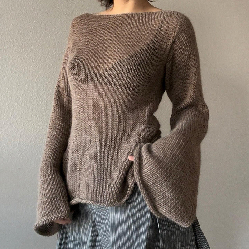 Pulls élégants en tricot pour femme avec détail en dentelle