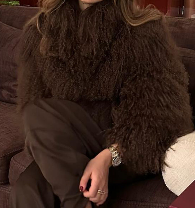 Veste d'hiver douce et chaude pour femme