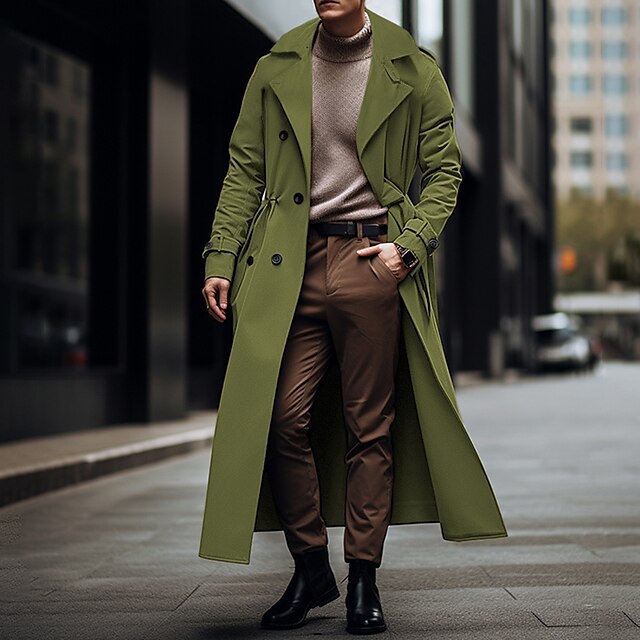 Trench-coat homme élégant de haute qualité