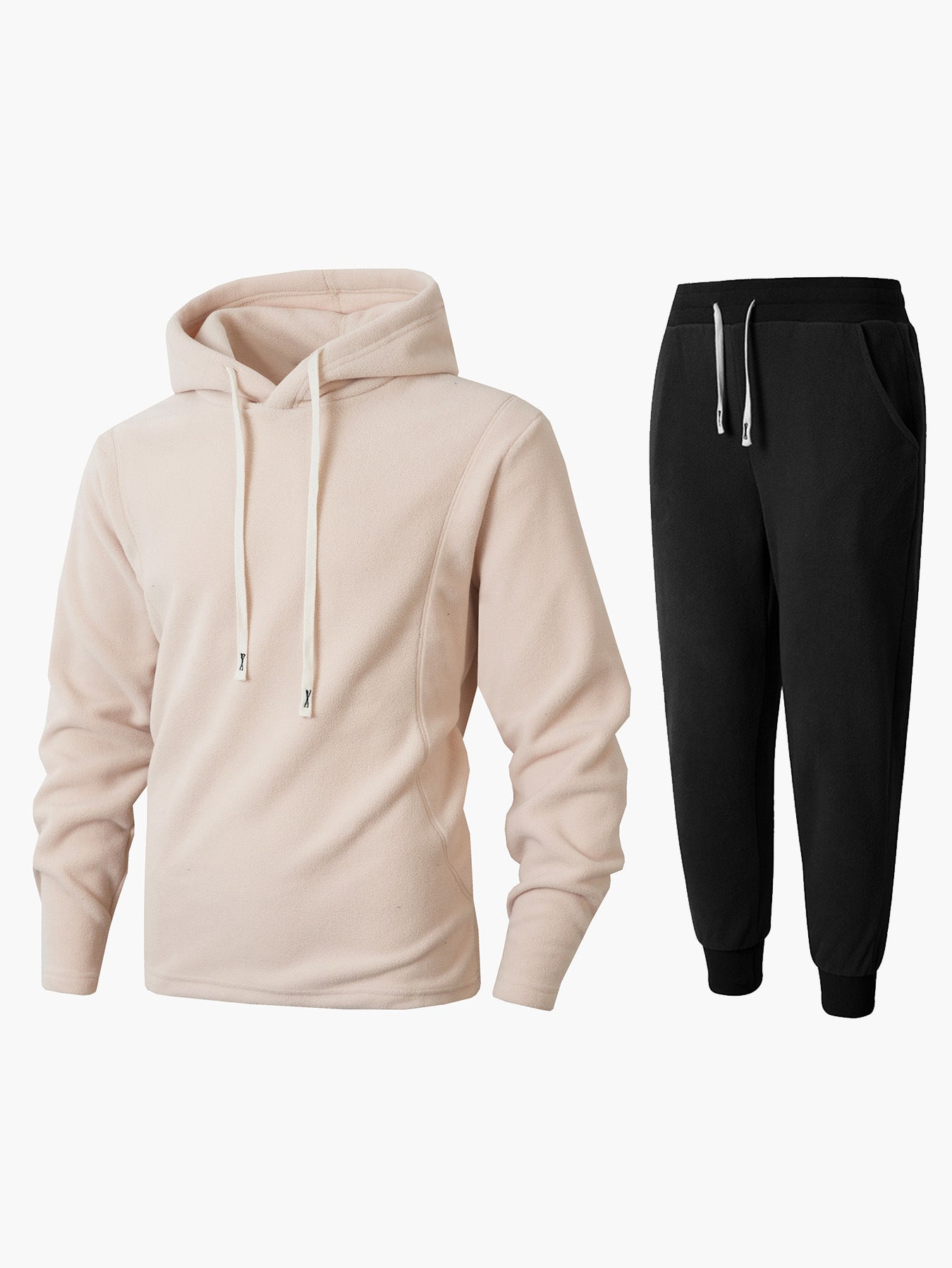 Ensemble de sport pour hommes en polaire à capuche et jogging