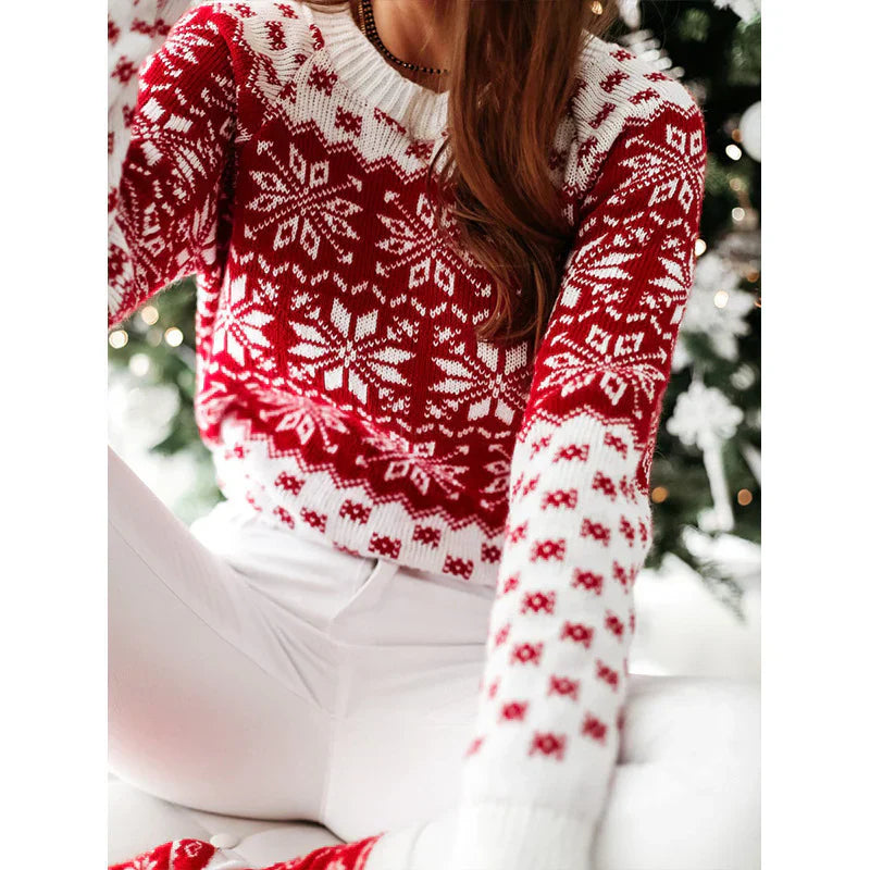 Pull de Noël femme Fair Isle hiver