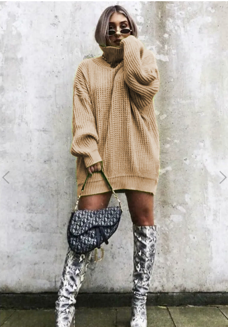 Pull en maille gaufre oversize tendance pour femme