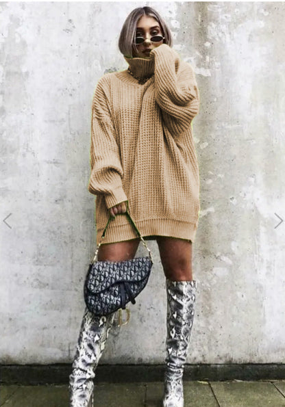 Pull en maille gaufre oversize tendance pour femme