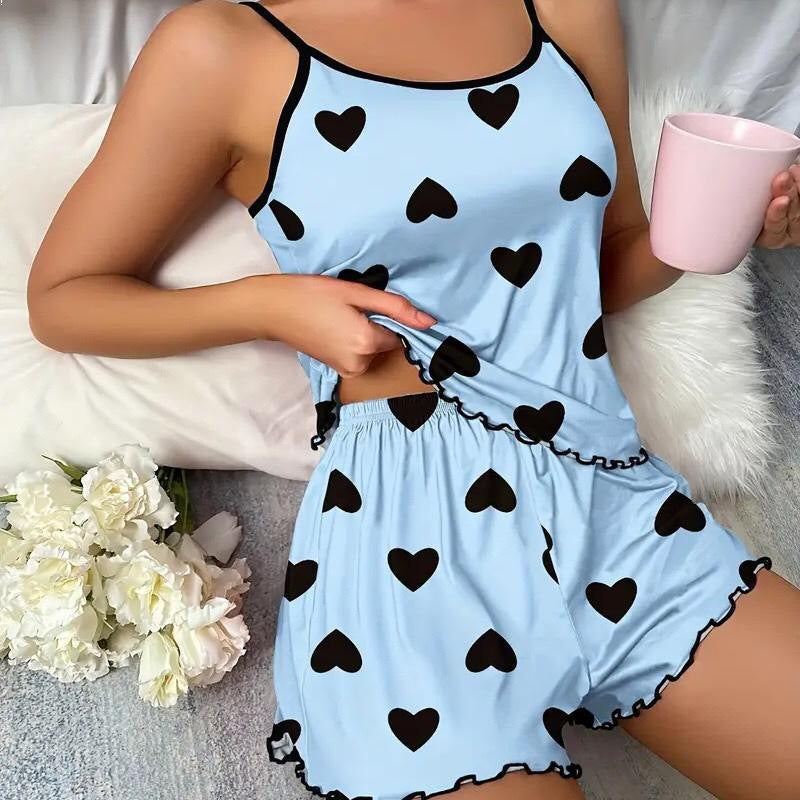 Ensemble de salon short confortable pour femme