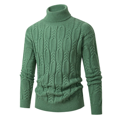 Pull col roulé structuré pour homme Design élégant