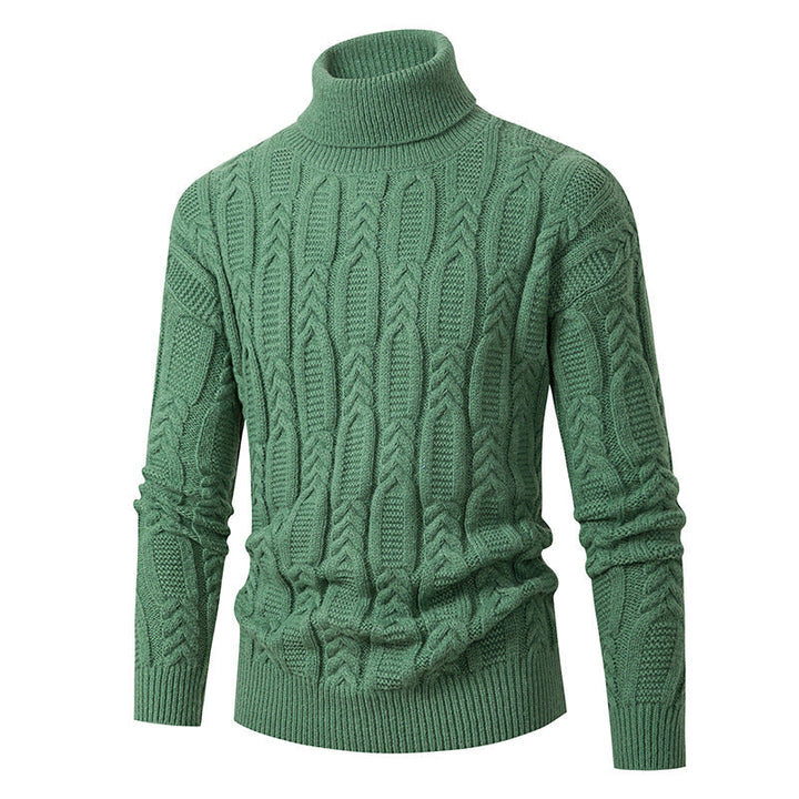Pull col roulé structuré pour homme Design élégant