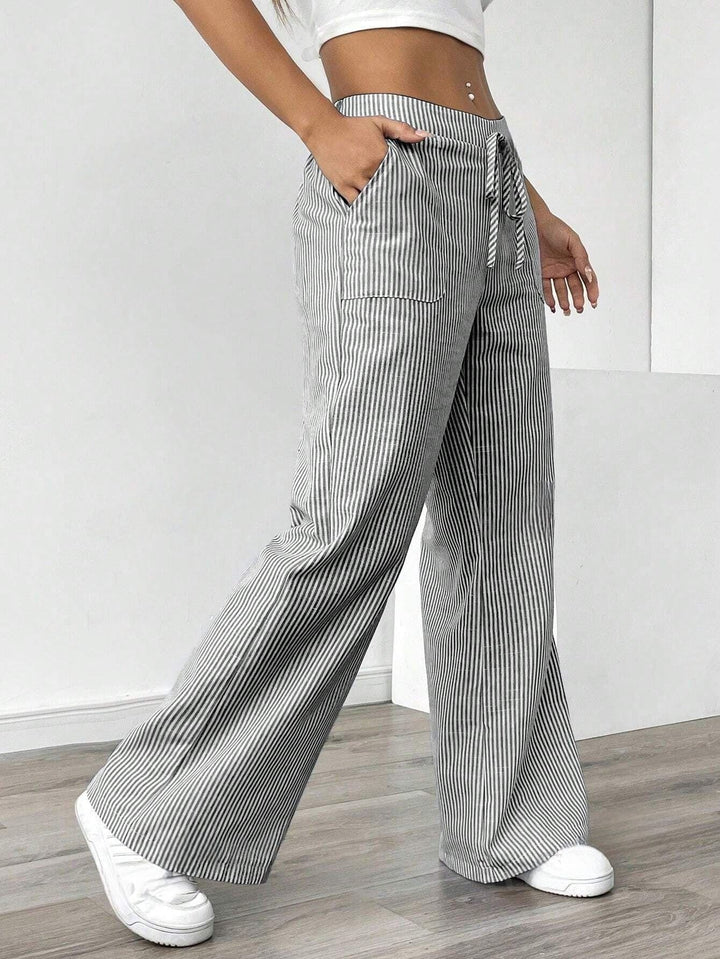 Pantalon de jogging confortable pour femme avec ceinture et poches