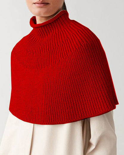 Cape en tricot femme Design élégant Col montant