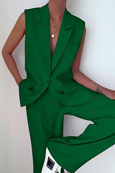 Ensemble pantalon et haut à manches courtes élégant pour femme