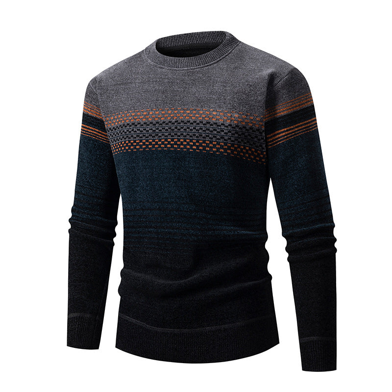 Pull-over homme moderne motif structuré multicolore