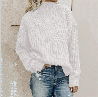 Col roulé oversize femme