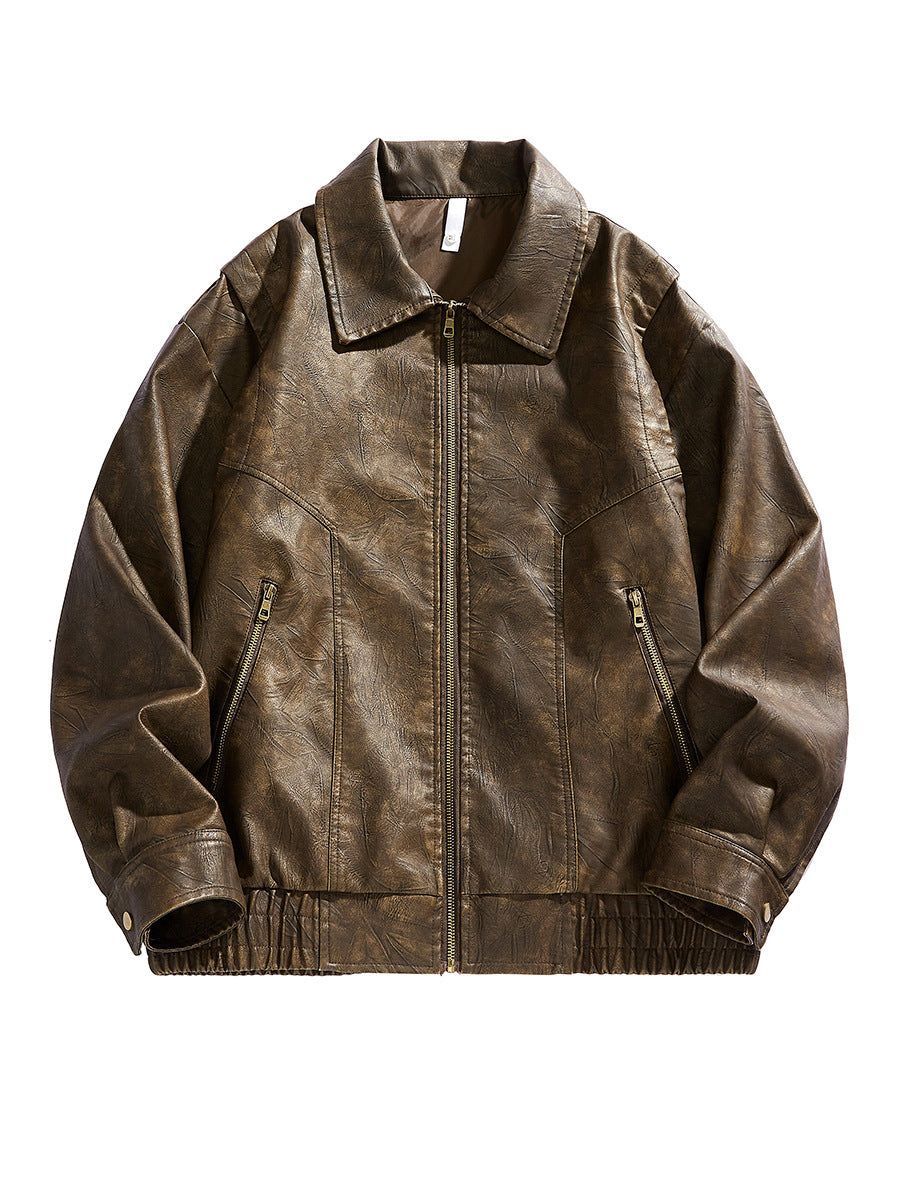 Veste courte élastique pour hommes avec poches