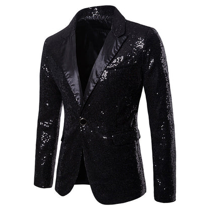 Blazer homme à paillettes design de luxe élégant
