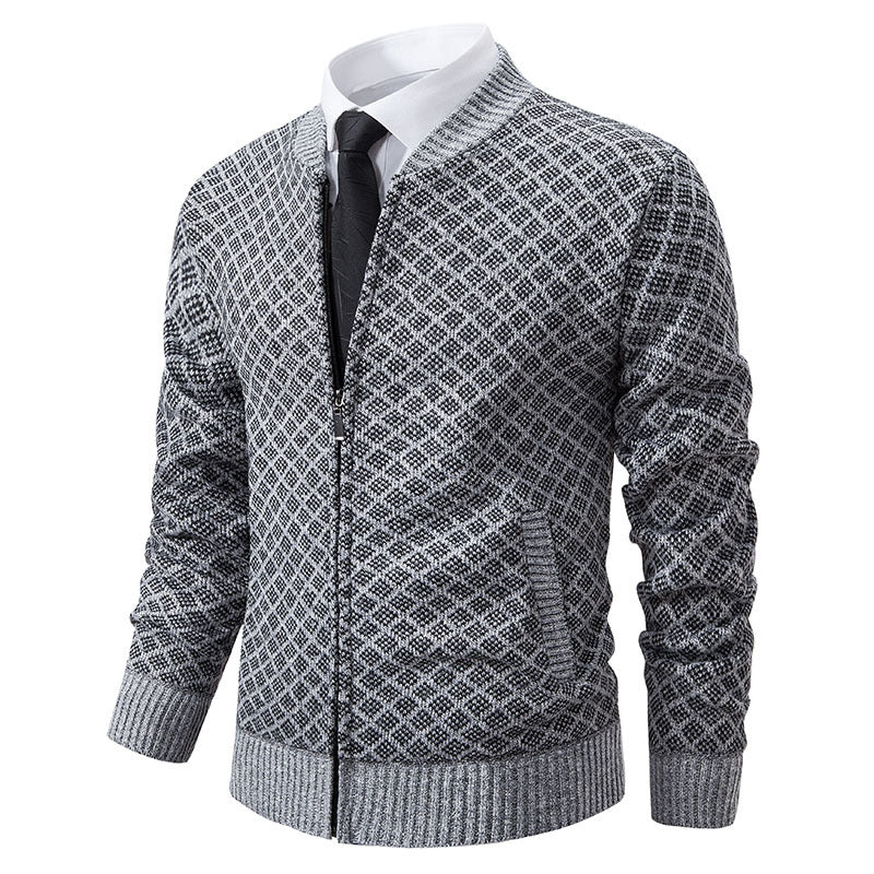 Gilet Homme Moderne Fermeture Éclair Structuré Élégant
