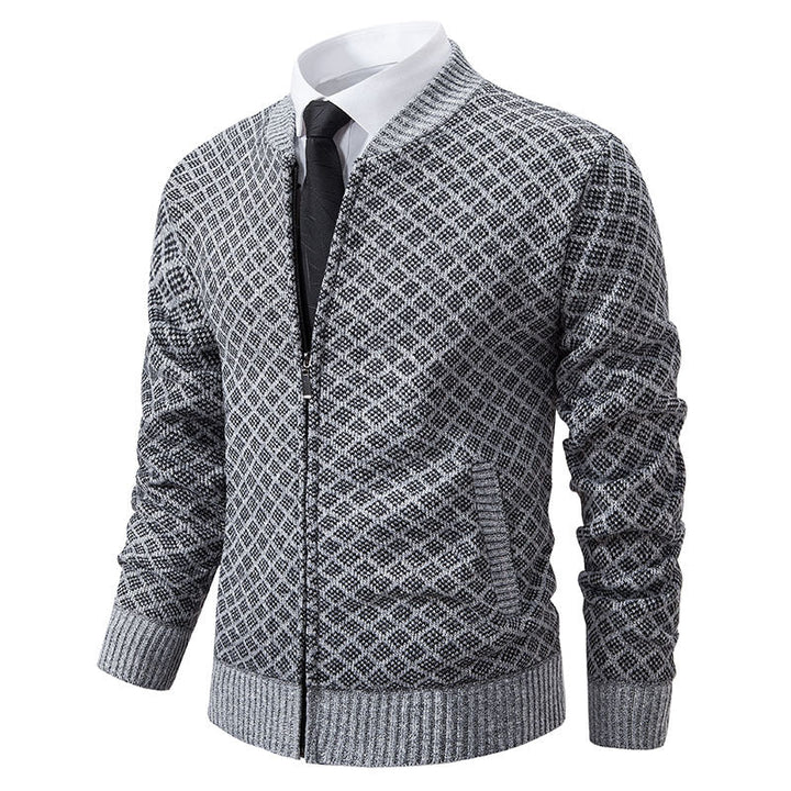 Gilet Homme Moderne Fermeture Éclair Structuré Élégant