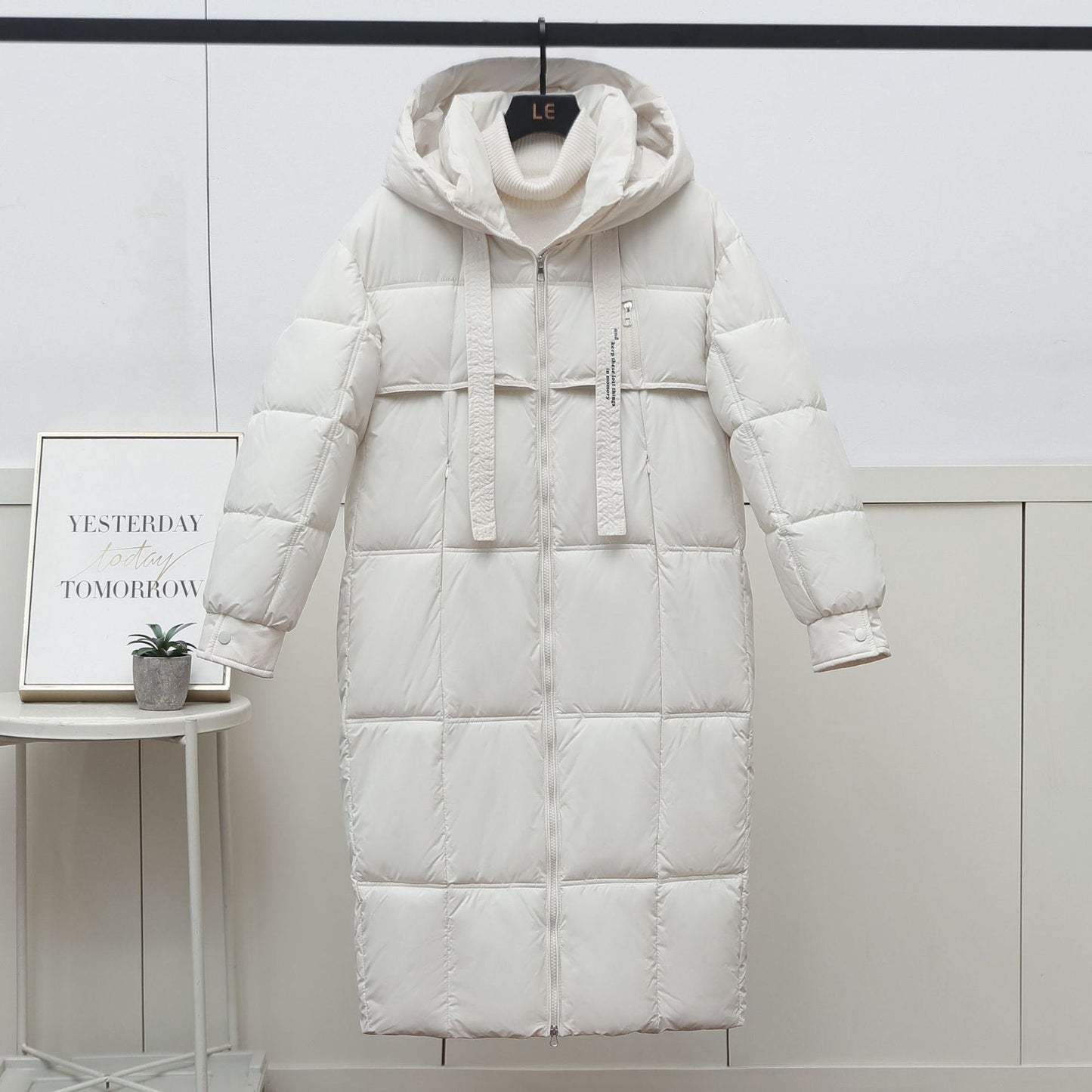 Parka long en duvet chaud pour femme