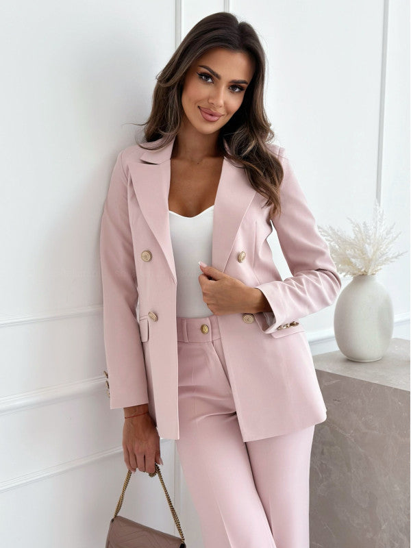 Vêtements pour femmes élégants Coupe cintrée Double boutonnage