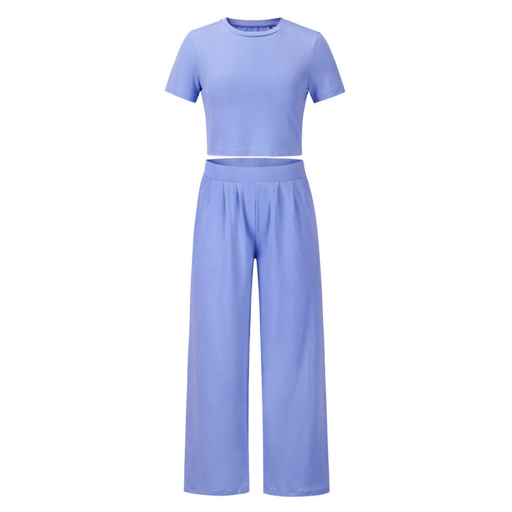 Ensemble top et pantalon large confortables d&