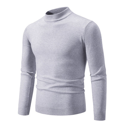 Pull col roulé homme moderne maille fine