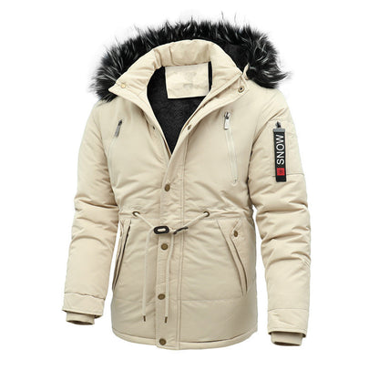 Veste de randonnée homme isolée imperméable avec capuche amovible